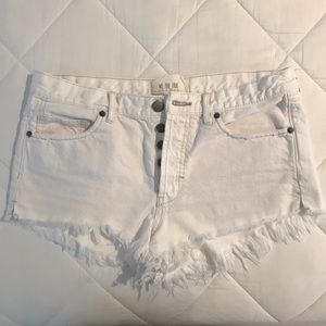 Free People White Shorts